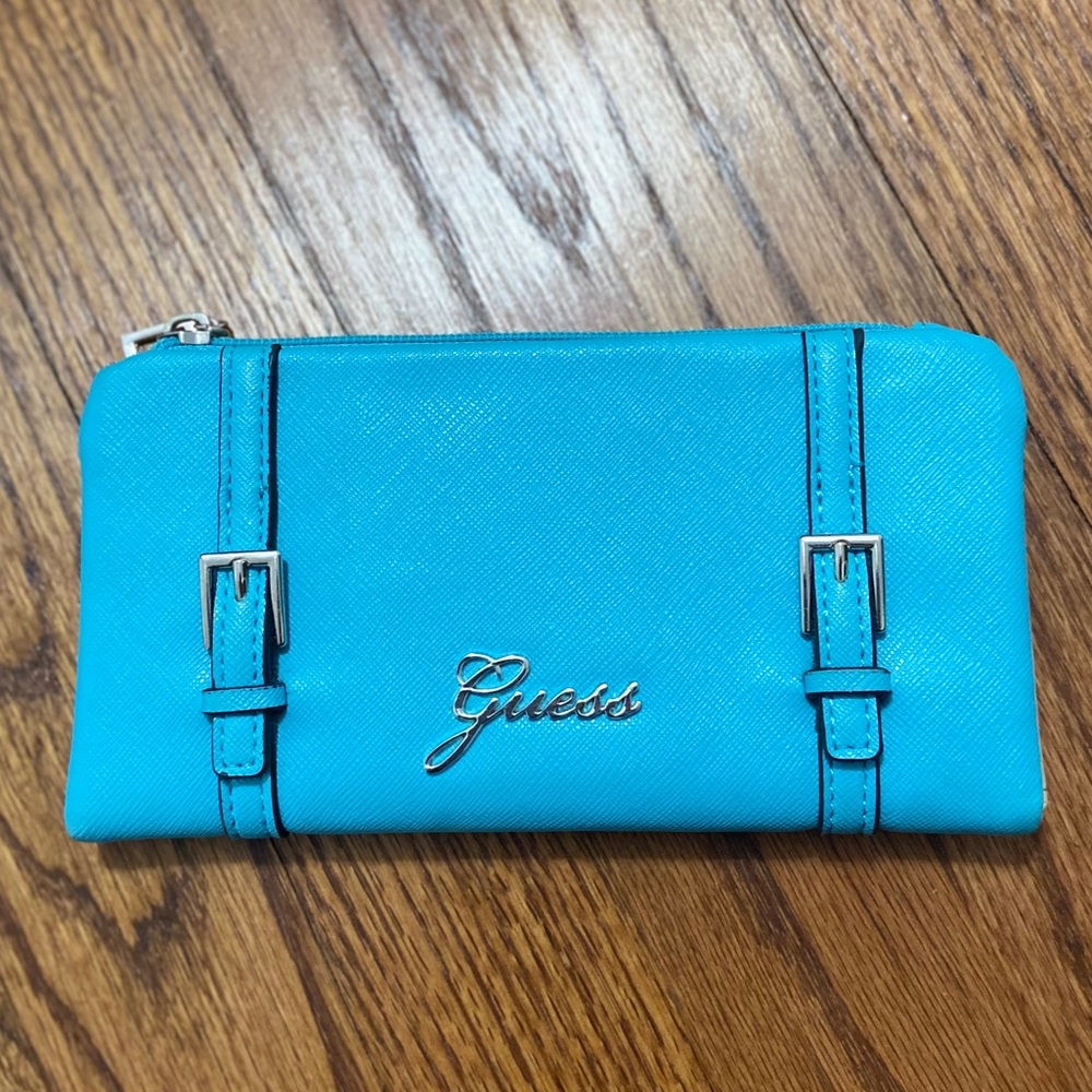 Blue Guess wallet